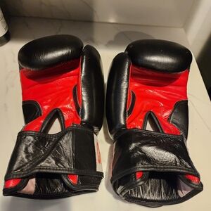 Black and Red Boxing Gloves